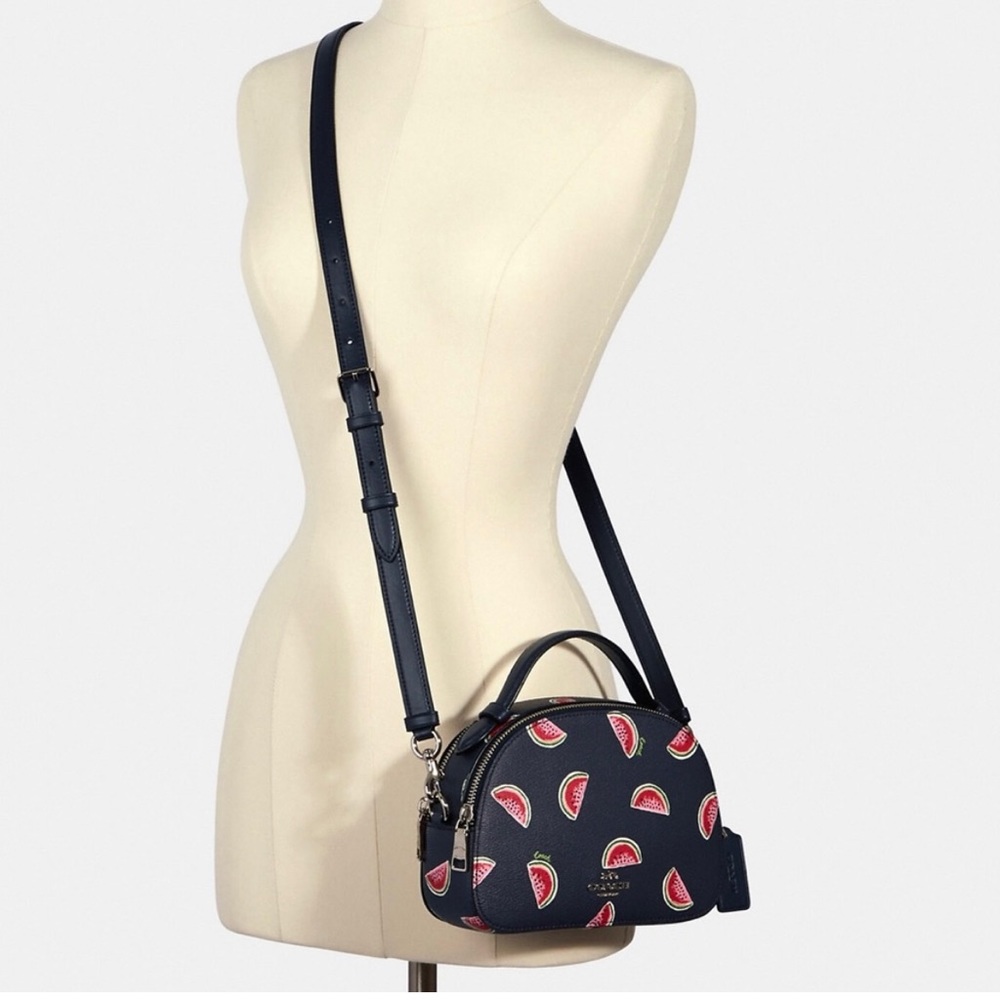NWT Coach Watermelon Pattern Serena Satchel